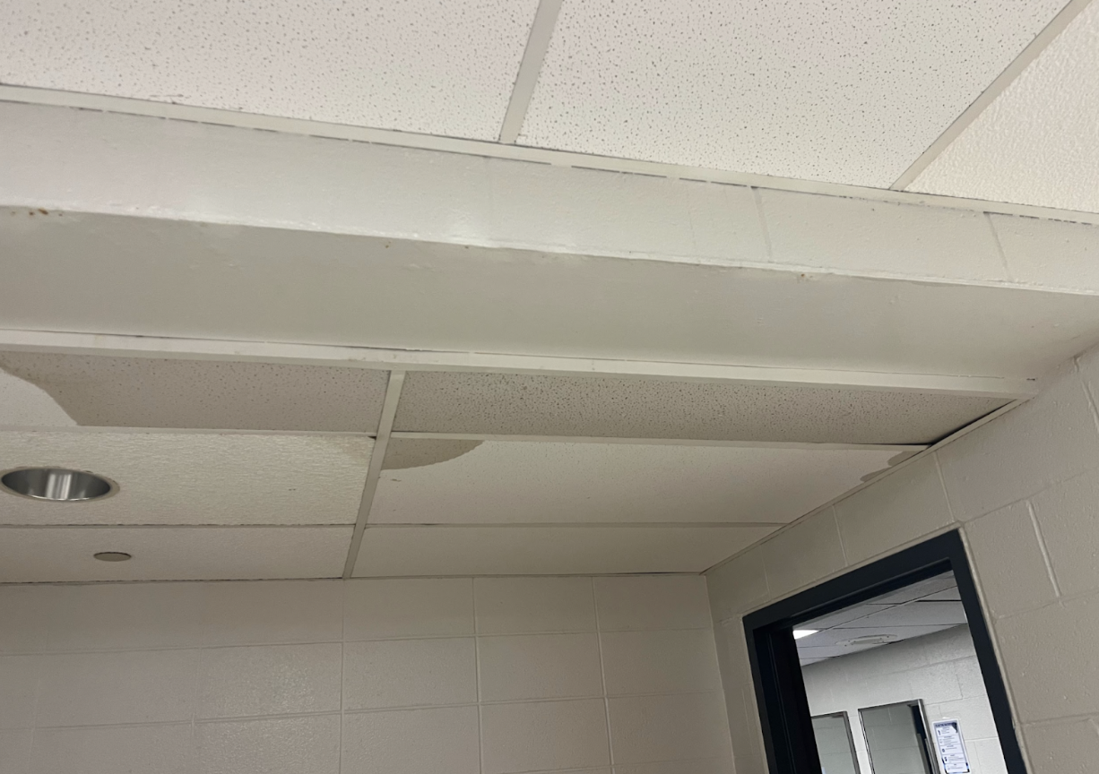 Water infiltration in TMS Hallway